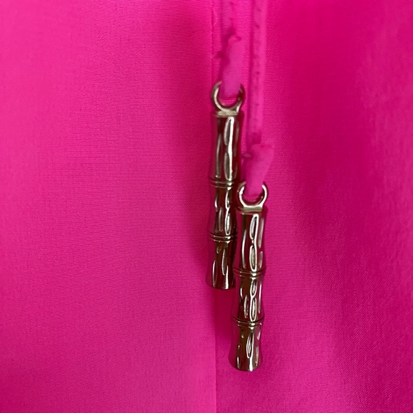 Lilly Pulitzer Pink Sunset Millie 100% Silk Halter XS - Picture 4 of 4